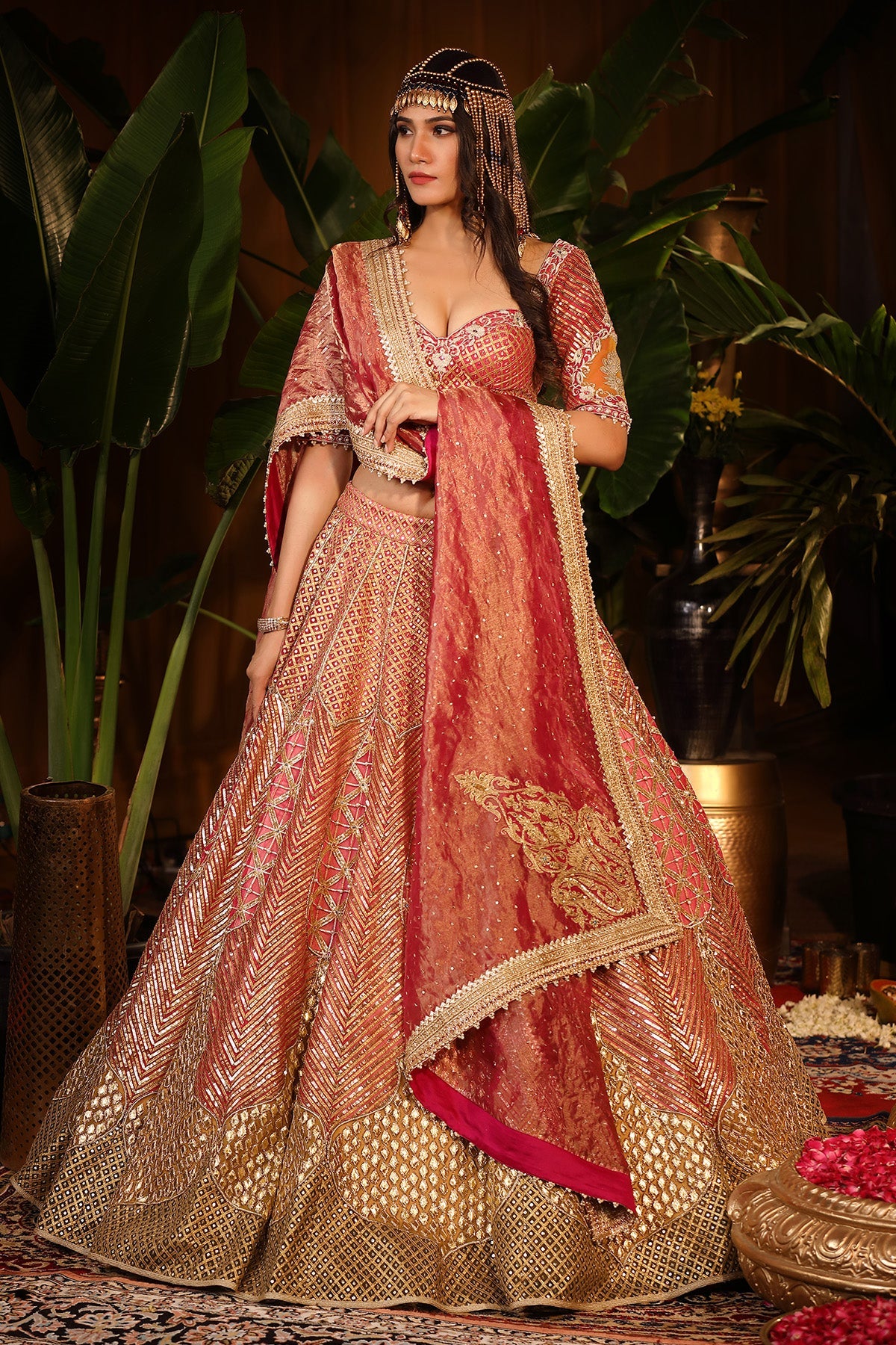 Our Three-shade Tulle Lehenga