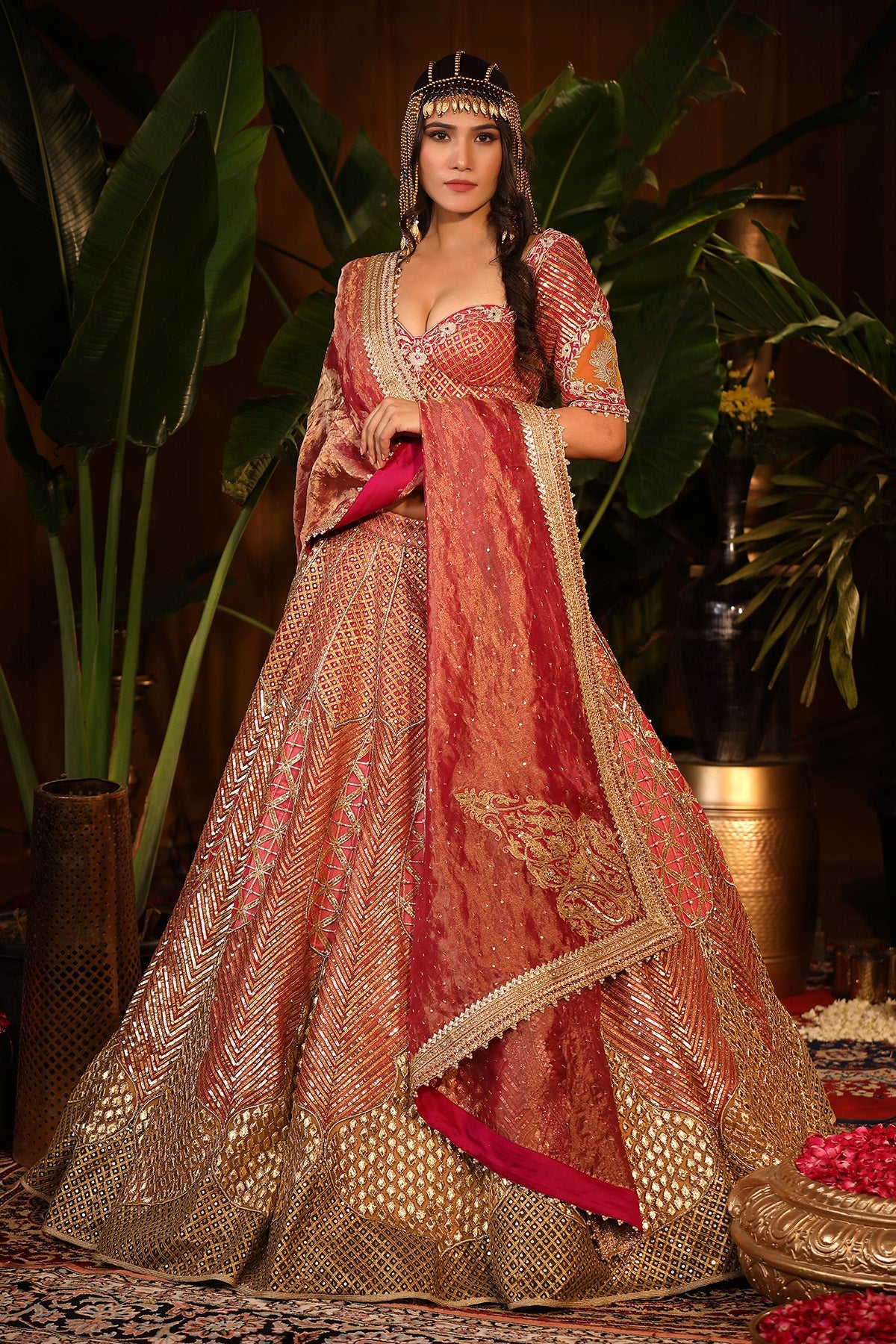 Our Three-shade Tulle Lehenga