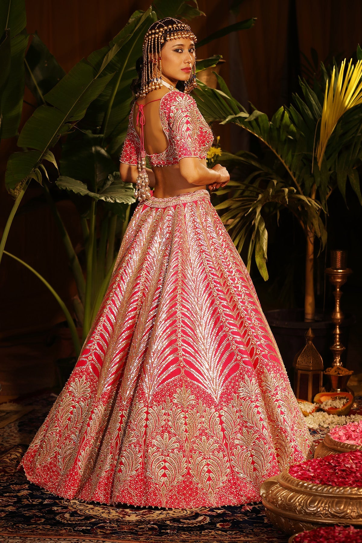 Our Fuchsia Pink Raw Silk Lehenga