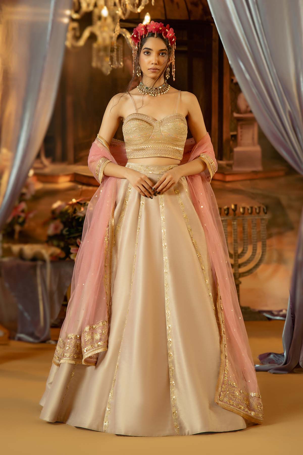 OUR LILAC KASAB SILK LEHENGA